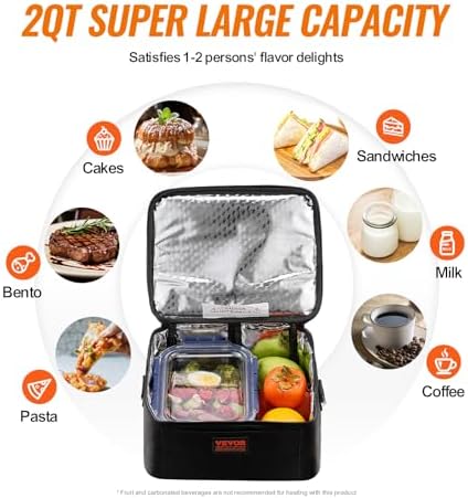 Commercial Food Warmer (2Qt(55W)) in 10.24*8.07*5.9 Inch in Silver, alternate view 5