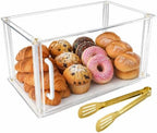Commercial Pastry Display Case Acrylic Countertop Bakery Display Case in 1‐Tier:15.8" L x 7.9" W x 9.5" H in