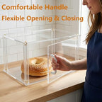 Commercial Pastry Display Case Acrylic Countertop Bakery Display Case in 1‐Tier:15.8" L x 7.9" W x 9.5" H in, alternate view