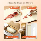 Compact Food Warming Mat 32"x15", 7 Temp Levels for Family Dinners (Beige) in Beige, alternate view 7