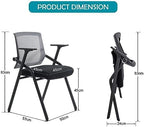 Conference Room Chairs, Folding Office Desk Chair with Lumbar Support and Sliding Armrest, Office Guest Chairs &, alternate