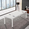 Conference Table, 78.7-Inch Rectangle Meeting Seminar Table, Large Business Office Conference Tables for 6-8