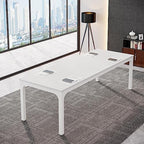 Conference Table, 78.7-Inch Rectangle Meeting Seminar Table, Large Business Office Conference Tables for 6-8