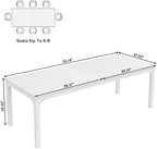 Conference Table, 78.7-Inch Rectangle Meeting Seminar Table, Large Business Office Conference Tables for 6-8, alternate view