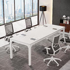 Conference Table, 78.7-Inch Rectangle Meeting Seminar Table, Large Business Office Conference Tables for 6-8, alternate view