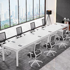 Conference Table, 78.7-Inch Rectangle Meeting Seminar Table, Large Business Office Conference Tables for 6-8, alternate view