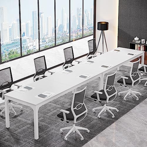 Conference Table, 78.7-Inch Rectangle Meeting Seminar Table, Large Business Office Conference Tables for 6-8, alternate view