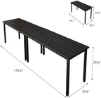 Conference Table 9FT Office Computer Table for Meeting Room, Study Writing Printer Podcast Table for 8 People, alternate view