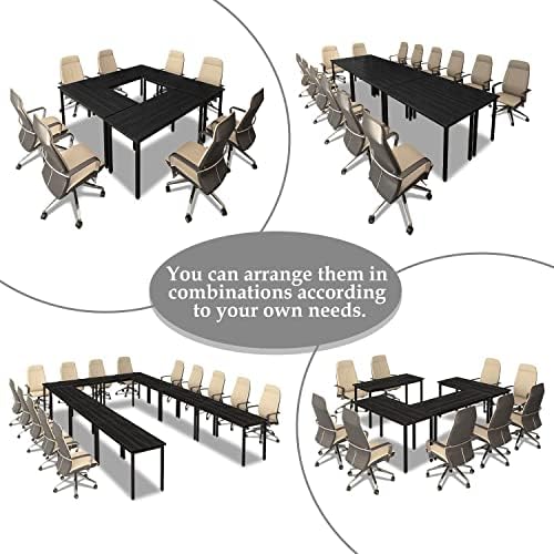 Conference Table 9FT Office Computer Table for Meeting Room, Study Writing Printer Podcast Table for 8 People, alternate view