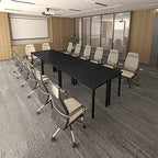 Conference Table 9FT Office Computer Table for Meeting Room, Study Writing Printer Podcast Table for 8 People, alternate view