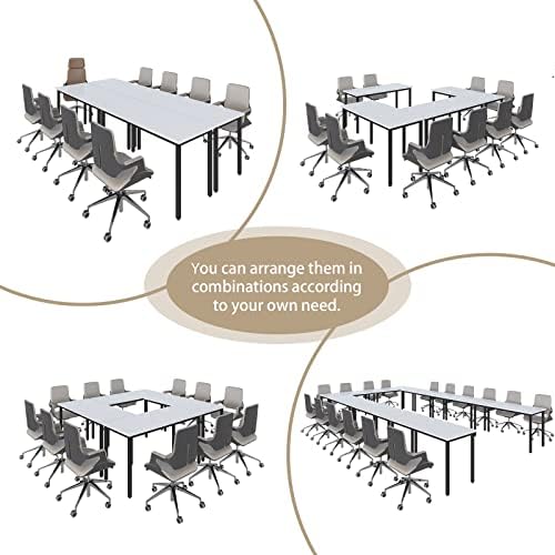 Conference Tables 12ft Office Computer Desk for Meeting Room Study Writing Printer Table Save Space Design for, alternate