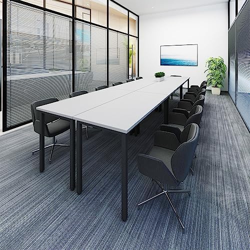 Conference Tables 12ft Office Computer Desk for Meeting Room Study Writing Printer Table Save Space Design for, alternate