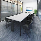 Conference Tables 12ft Office Computer Desk for Meeting Room Study Writing Printer Table Save Space Design for, alternate
