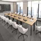 Conference Tables 12ft Office Computer Desk for Meeting Room Study Writing Printer Table Save Space Design for, alternate