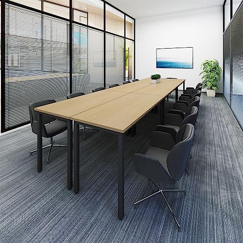 Conference Tables 12ft Office Computer Desk for Meeting Room Study Writing Printer Table Save Space Design for, alternate