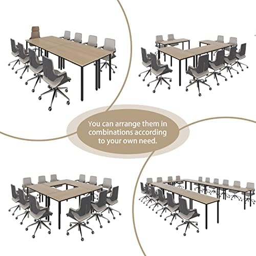 Conference Tables 14ft Office Computer Desk for Meeting Room Study Writing Printer Table Office Computer Desk, alternate view