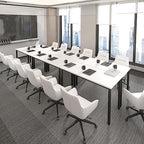 Conference Tables 14ft Office Computer Desk for Meeting Room Study Writing Printer Table Office Computer Desk, alternate view