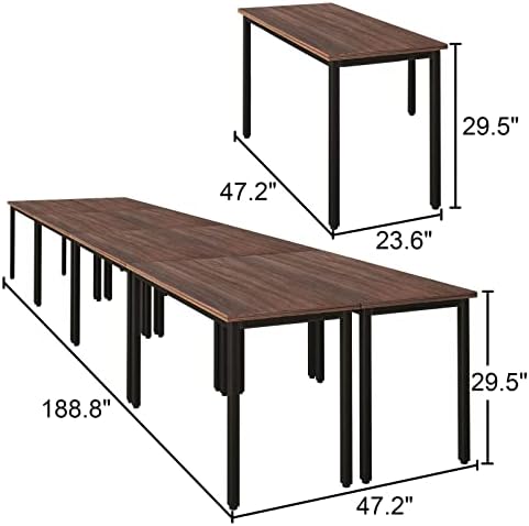 Conference Tables 16ft Office Computer Desk for Meeting Room Study Writing Printer Table Meeting Seminar Table, alternate