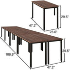 Conference Tables 16ft Office Computer Desk for Meeting Room Study Writing Printer Table Meeting Seminar Table, alternate