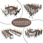 Conference Tables 16ft Office Computer Desk for Meeting Room Study Writing Printer Table Meeting Seminar Table, alternate