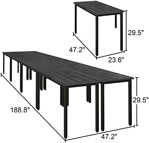 Conference Tables 16ft Office Computer Desk for Meeting Room Study Writing Printer Table Meeting Seminar Table, alternate