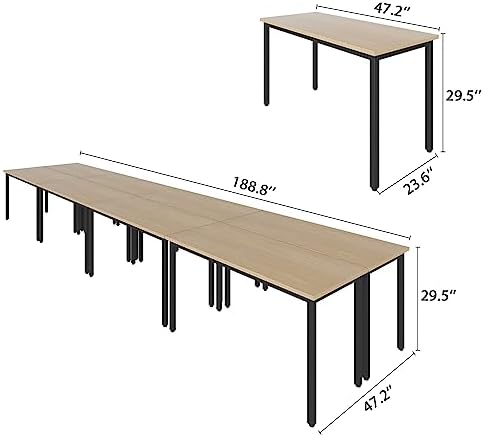 Conference Tables 16ft Office Computer Desk for Meeting Room Study Writing Printer Table Meeting Seminar Table, alternate