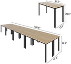 Conference Tables 16ft Office Computer Desk for Meeting Room Study Writing Printer Table Meeting Seminar Table, alternate