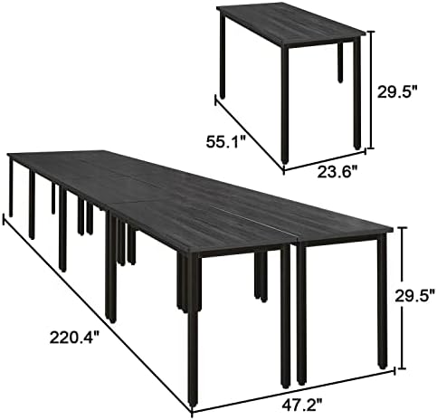 Conference Tables 18ft Office Computer Desk for Meeting Room Study Writing Printer Table Meeting Seminar Table, alternate