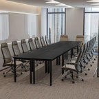 Conference Tables 18ft Office Computer Desk for Meeting Room Study Writing Printer Table Meeting Seminar Table, alternate