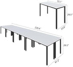 Conference Tables 18ft Office Computer Desk for Meeting Room Study Writing Printer Table Meeting Seminar Table, alternate