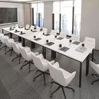 Conference Tables 18ft Office Computer Desk for Meeting Room Study Writing Printer Table Meeting Seminar Table, alternate