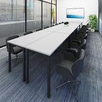 Conference Tables 18ft Office Computer Desk for Meeting Room Study Writing Printer Table Meeting Seminar Table, alternate