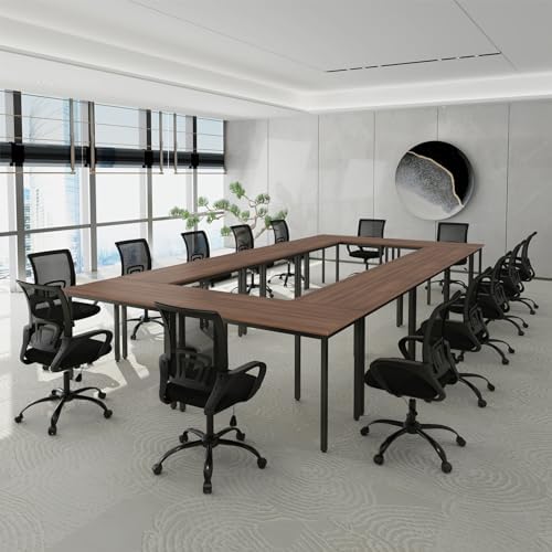 Conference Tables 20ft Office Computer Desk for Meeting Room Study Writing Printer Podcast Table for 24 People