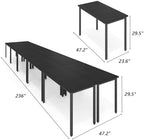 Conference Tables 20ft Office Computer Desk for Meeting Room Study Writing Printer Podcast Table for 24 People, alternate