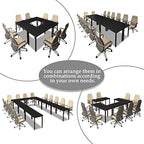 Conference Tables 20ft Office Computer Desk for Meeting Room Study Writing Printer Podcast Table for 24 People, alternate
