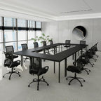 Conference Tables 20ft Office Computer Desk for Meeting Room Study Writing Printer Podcast Table for 24 People, alternate