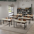 Conference Tables 23ft Office Computer Desk for Meeting Room Classroom Writing Printer Podcast Table for 24, alternate view 6
