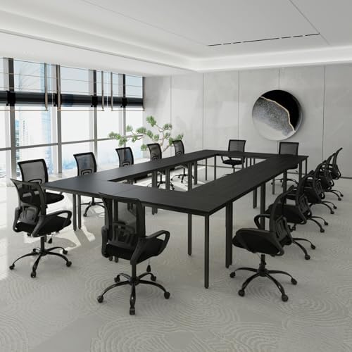 Conference Tables 23ft Office Computer Desk for Meeting Room Study Writing Printer Podcast Table for 24 People