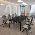 Conference Tables 8ft Office Computer Desk for Meeting Room Study Writing Printer Podcast Table Save Space, alternate view 3