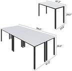 Conference Tables 8ft Office Computer Desk for Meeting Room Study Writing Printer Podcast Table for 10 People, alternate view