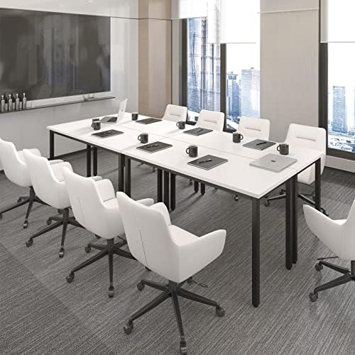 Conference Tables 8ft Office Computer Desk for Meeting Room Study Writing Printer Podcast Table for 10 People, alternate view