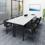 Conference Tables 8ft Office Computer Desk for Meeting Room Study Writing Printer Podcast Table for 10 People, alternate view