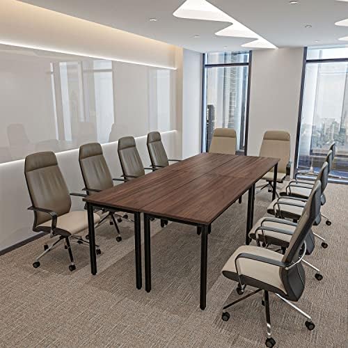 Conference Tables 8ft Office Computer Desk for Meeting Room Study Writing Printer Podcast Table Save Space, alternate view 3