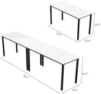Conference Tables 8ft Office Computer Desk for Meeting Room Study Writing Printer Podcast Table for 4-8 People, alternate