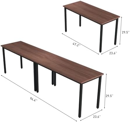 Conference Tables 8ft Office Computer Desk for Meeting Room Study Writing Printer Podcast Table for 4-8 People, alternate