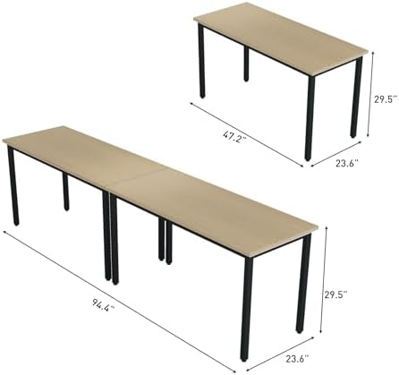 Conference Tables 8ft Office Computer Desk for Meeting Room Study Writing Printer Podcast Table for 4-8 People, alternate