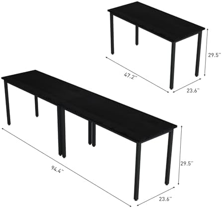 Conference Tables 8ft Office Computer Desk for Meeting Room Study Writing Printer Podcast Table for 4-8 People, alternate