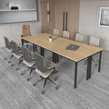 Conference Tables 9ft Office Computer Desk for Meeting Room Study Writing Printer Podcast Table Save Space