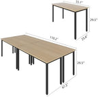 Conference Tables 9ft Office Computer Desk for Meeting Room Study Writing Printer Podcast Table Save Space, alternate view 2
