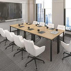 Conference Tables 9ft Office Computer Desk for Meeting Room Study Writing Printer Podcast Table Save Space, alternate view 5